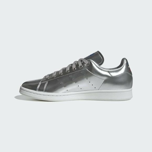 Adidas Originals Mens Leather Metallic Stan Smith Fashion Shoes Size 4.5 FW5363 - Picture 3 of 4